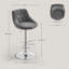 Dequawn Swivel Upholstered and Velvet Adjustable Height Bar Stool with Stainless Steel Frame-1407296229-1481326123