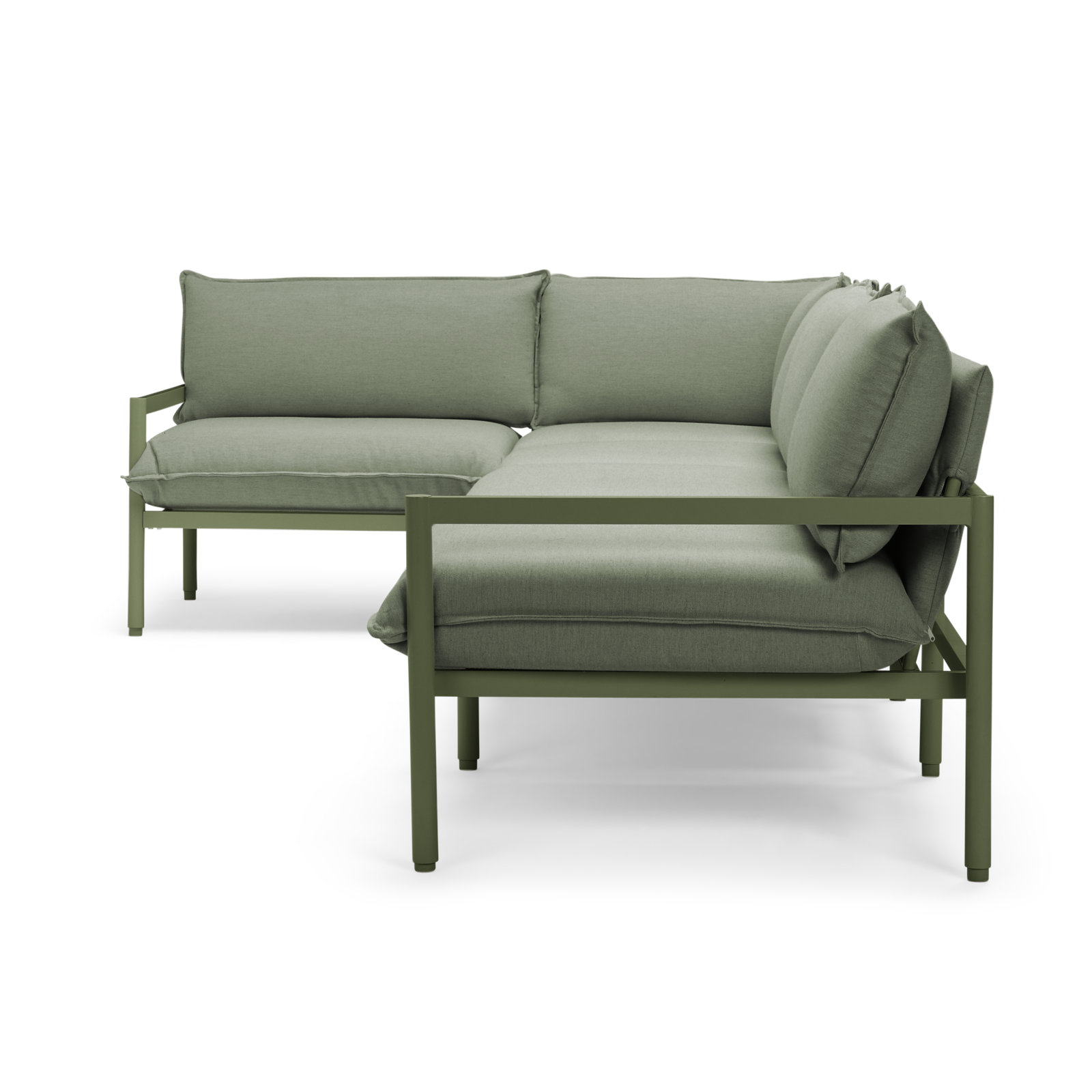 Terra 136" Sunbrella® Patio Sectional, Olive