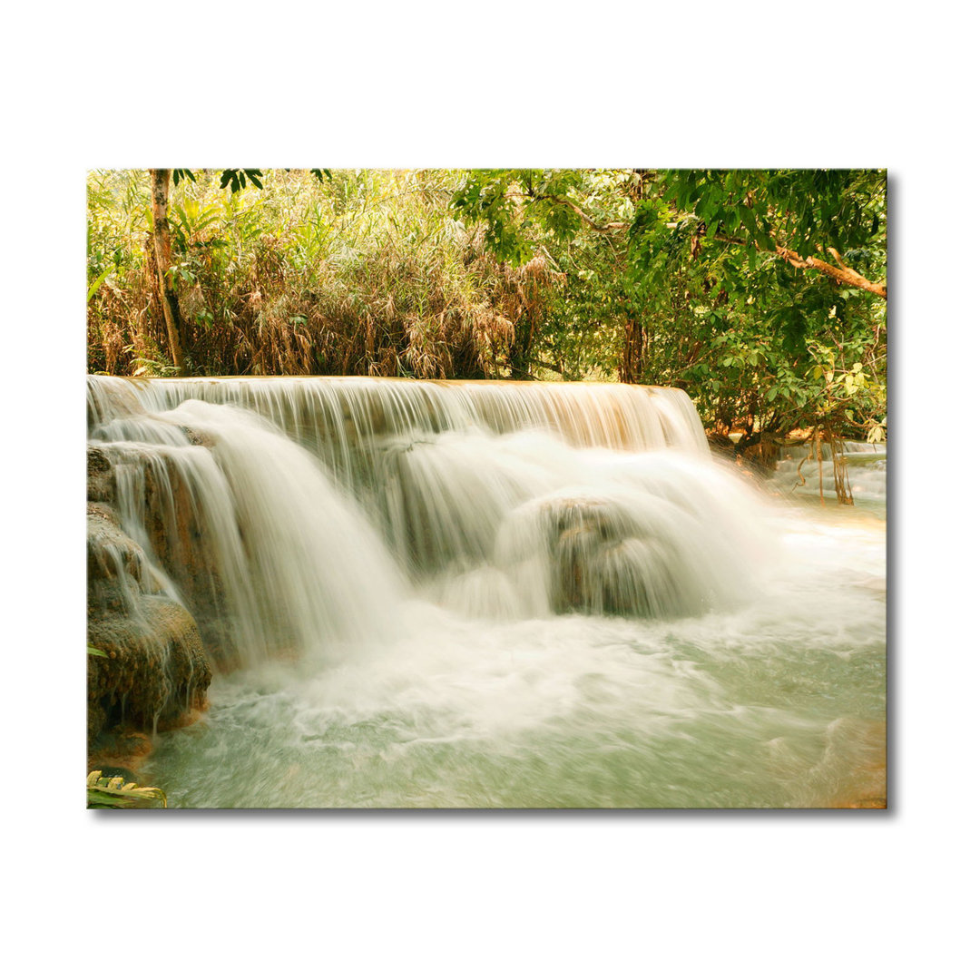 Jungle Waterfall Photographic Print on Canvas