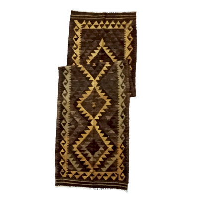Ridenhour Runner 90 cm x 300 cm Geometric Hand Woven Kilim
