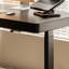 Bureau rectangulaire en bois massif noir