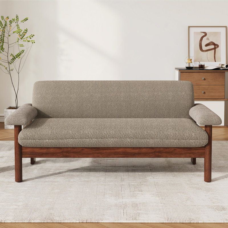 Canapé moderne à 2 places avec causeuse moderne et coussins avec accoudoirs