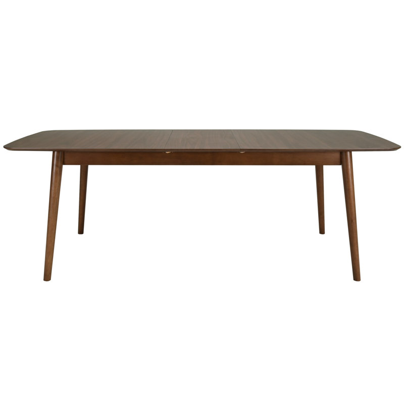 Table de salle à manger extensible Hardvard, Bois brun foncé