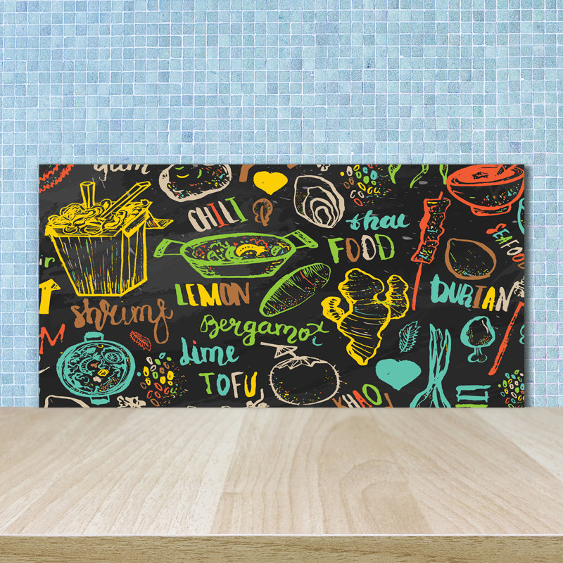 50cm W x 100cm L Glass Peel and Stick Panel