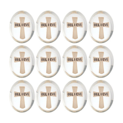 Ensemble de 12 pierres Believe Cross