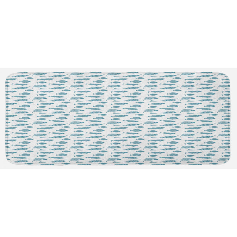 Coastal Mixed Synthetic Kitchen Mat