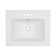 White Three Faucet Hole Drop In Bathroom Sink Ceramic Bathroom Vanity Basin With Overflow