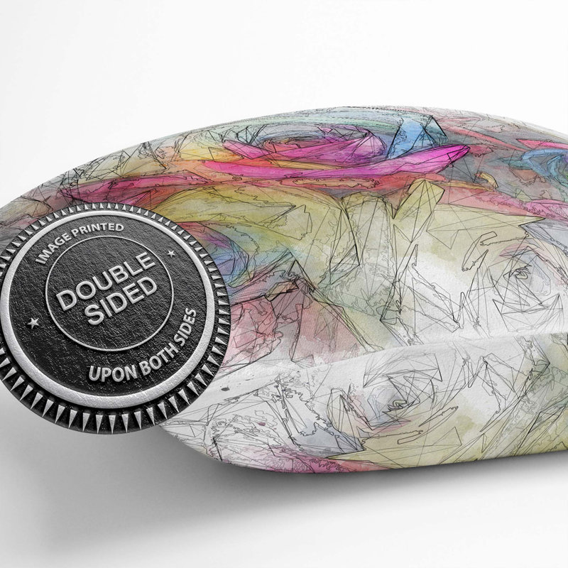 Square Throw Cushion, 40cm H x 40cm W x 15cm D