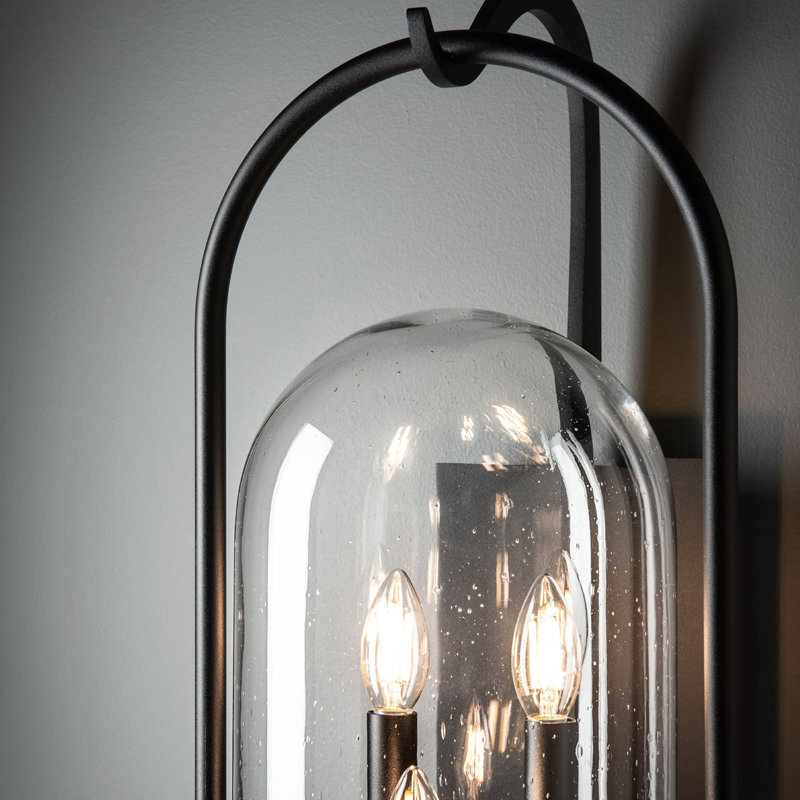 Davis Outdoor Sconce - 12.8"L x 11.7"W x 28.5"H - Coastal Dark Smoke, Coastal Black