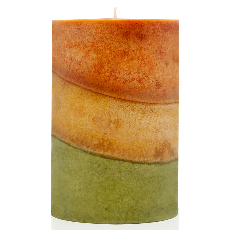 Autumn Leaves Woodsy Scented Candle, 6" H x 4" W x 4" D