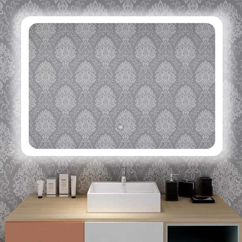 Fielden Glass Frame Rectangle Mirror