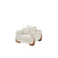 Confortable fauteuil rembourré moderne Sherpa Upholstery