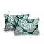 Polyester / Mélange de polyester Housse de coussin rectangulaire intérieure / extérieure lombaire et insert-657578995
