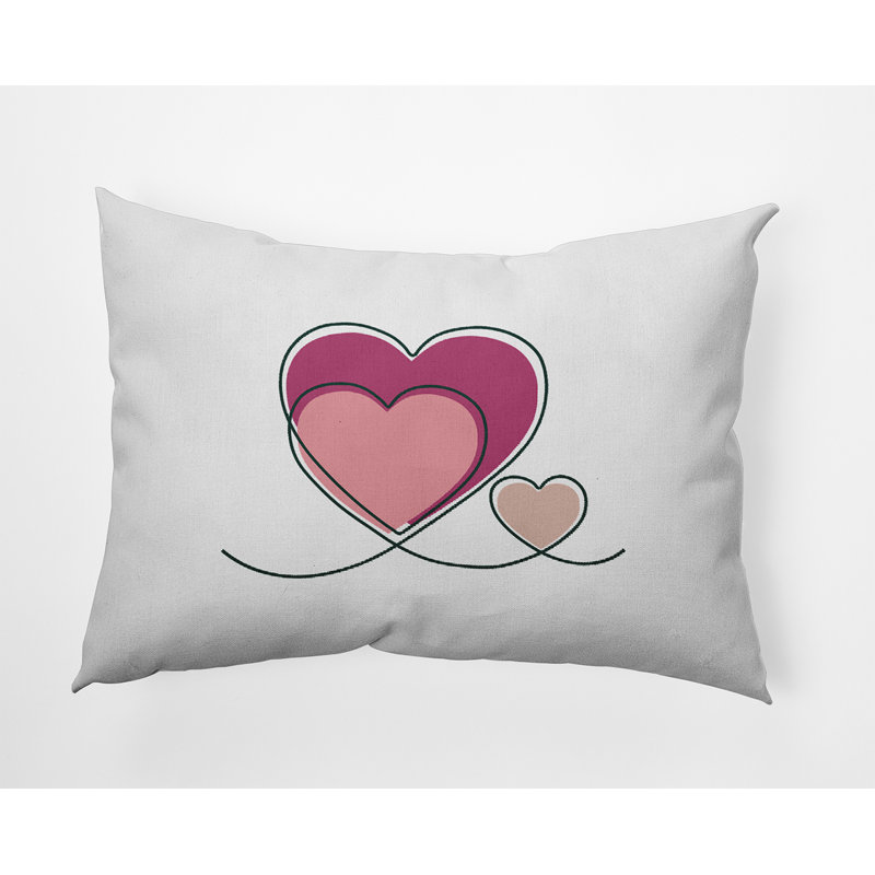 Reversible Throw Pillow, 14"H x 20"W, Rectangular