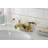 Kingston Brass Royale Two-Handle 3-Hole Deck Mount 4" Centerset Bathroom Faucet with Plastic Pop-Up-29273178