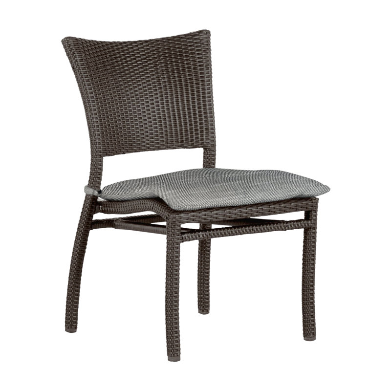 Chaise d'appoint d'extérieur Skye N-Dura, Welt, Noyer noir, Blanc naturel Avila