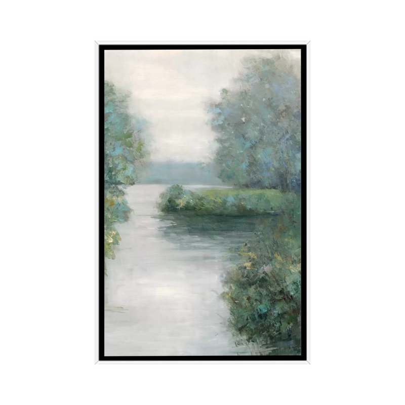 «Secret Cove» par Sally Swatland - reproduction d'art, Pas de tapis, H 40 po x l 26 po x P 1,5 po, Toile blanche encadrée