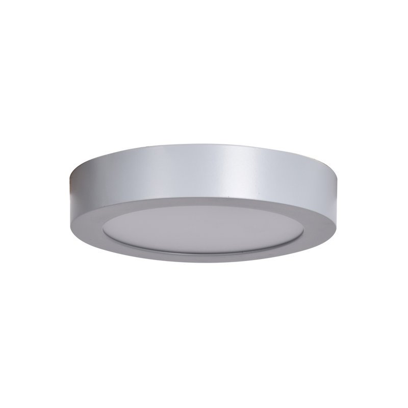 Josephs Acrylic Flush Mount, Silver