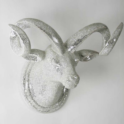 Bull Head Rustic Animals Wall Decor on Glass