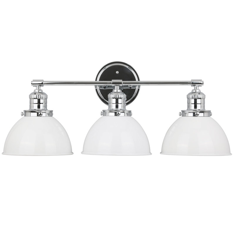 Éclairage de salle de bain à intensité variable à 3 lumières Sumler, Chrome poli
