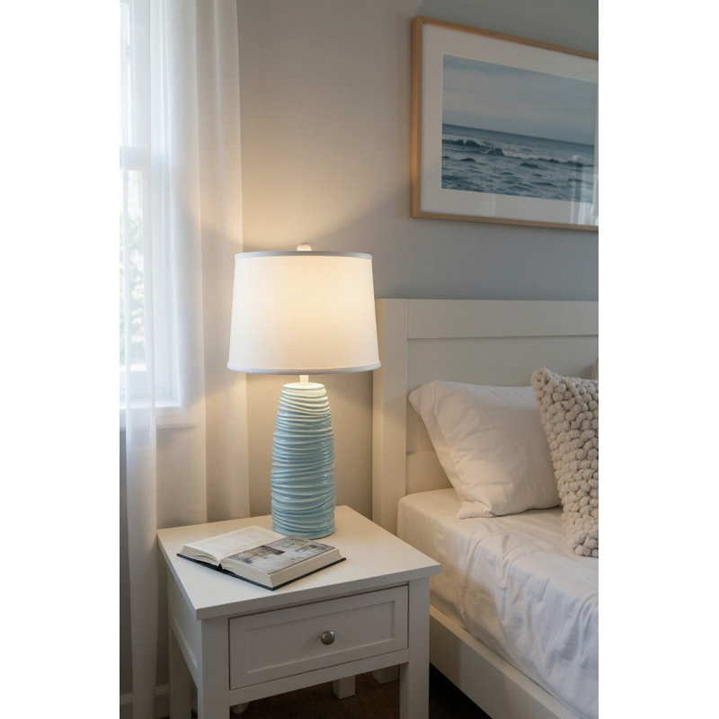 Lampe de table Nude / Atlantic, Blanc / Bleu