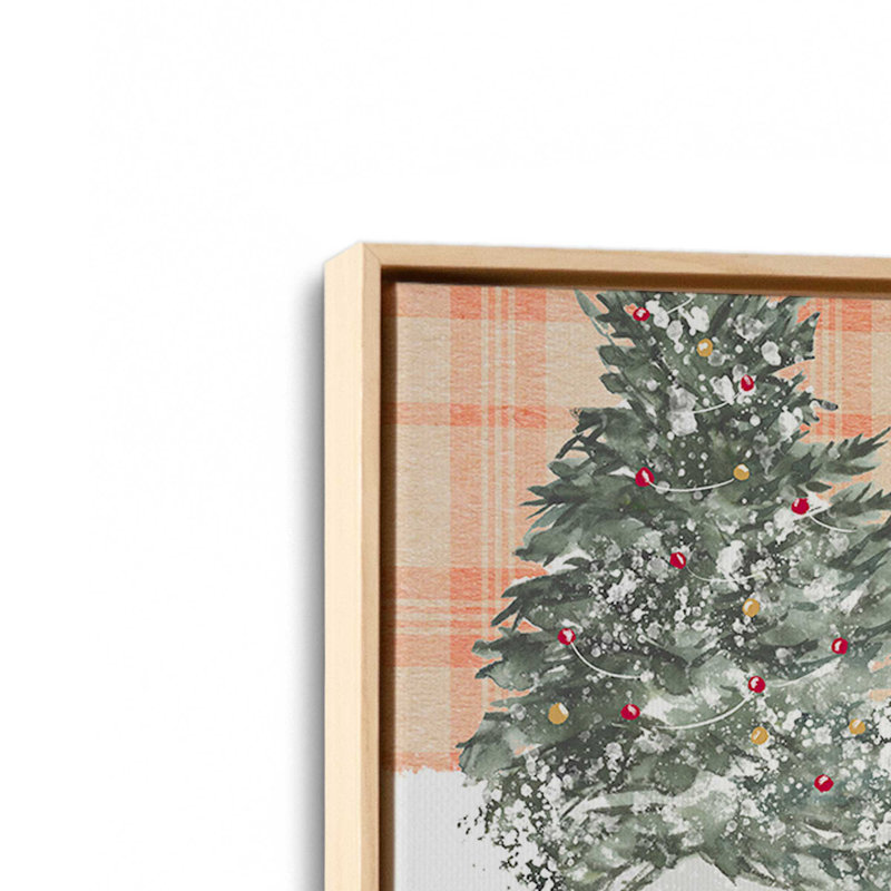 Imprimé convertible du père Noël, H 8,75 po x l 12,75 po x P 1,75 po, Encadrement brun
