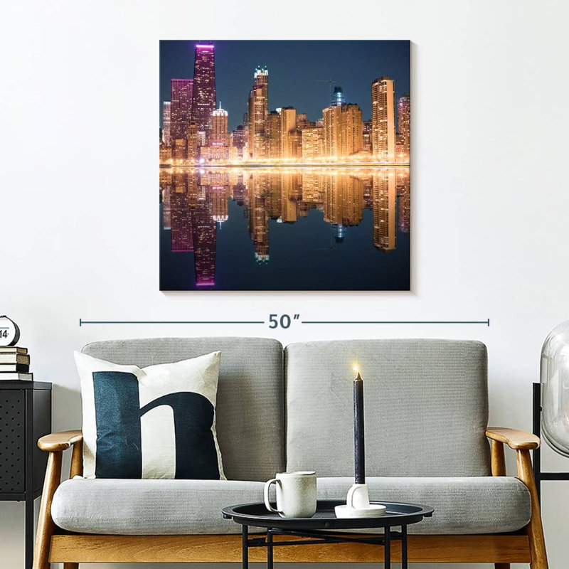 Nicci Chicago Golden Lights, H 30 po x l 30 po