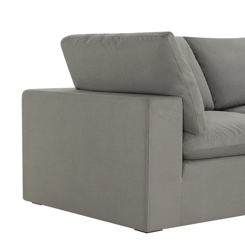 Canapé modulaire 3 pièces Calana Luxe, Ardoise, 3 pièces