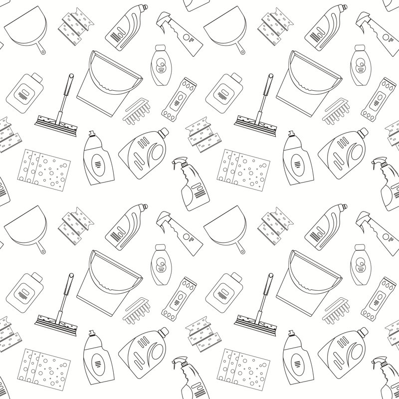 Raymore Equipment Background Pattern - Wrapped Canvas Print, 91cm H x 91cm W x 3.8cm D