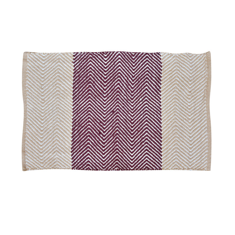 Doux 36 po x 24 po tapis de porte à l’intérieur seulement Lyndhur, Bourgogne
