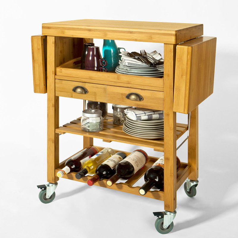 Jago Solid Wood Bar Cart