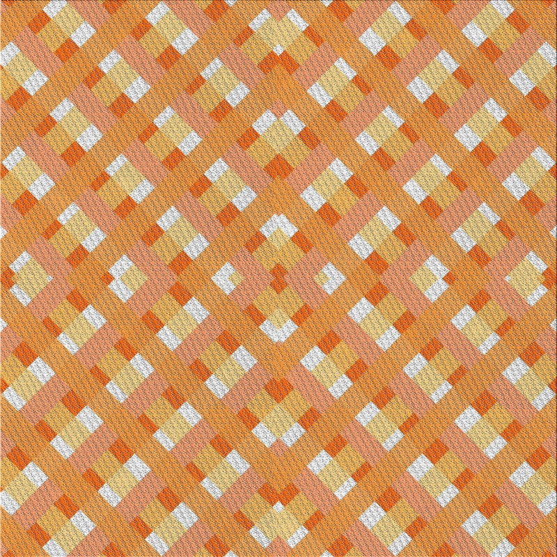 Plaid Indoor Rug, Square 3'