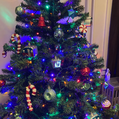 Arbre de Noël artificiel épinette 6 pi 2 tons Colorado