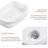 Topcraft 23.6"×16.9" White Rectangular Vessel Bathroom Ceramic Sink