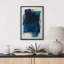 Reproduction d'art sur toile encadrée minimaliste bleu marine-108345475-108345476