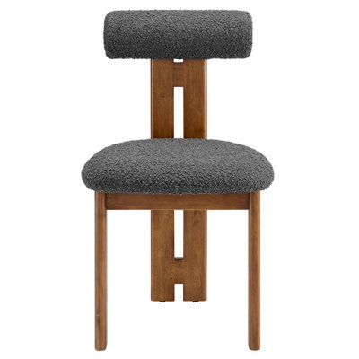 Torian Boucle Fabric Dining Chair Set Of 2