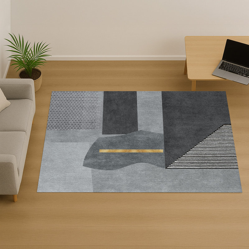 Abstract Area Rug, Runner 70 x 140 cm