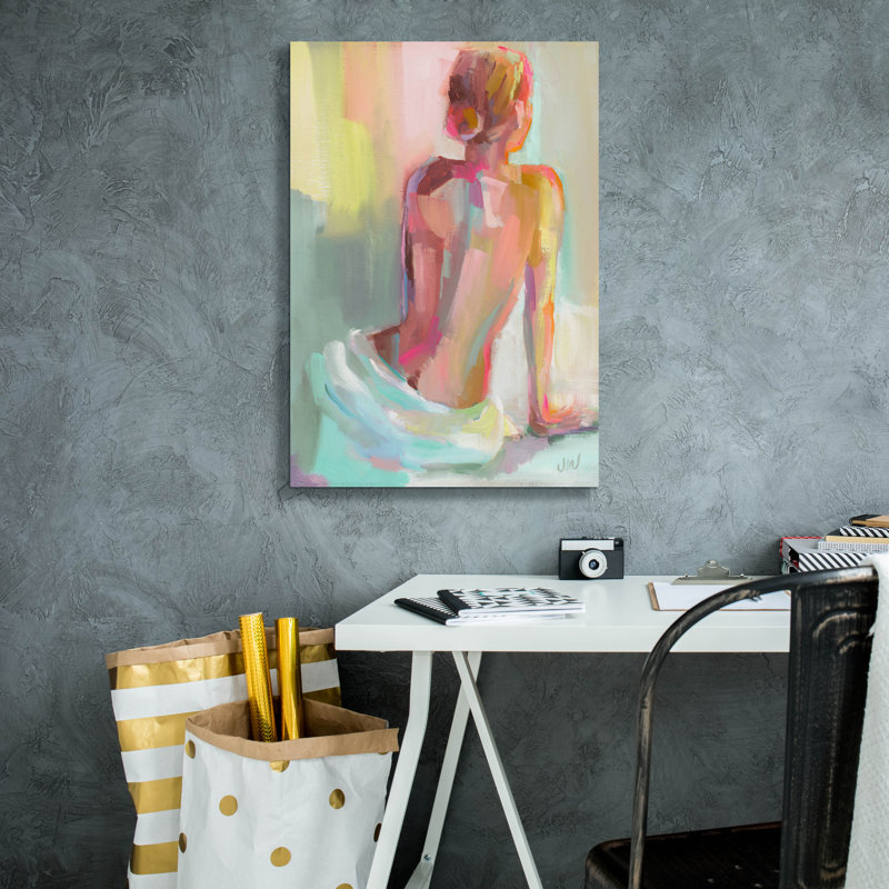 «Woman Posing» par Jenny Westenhofer, H 26 po x l 18 po x P 0,75 po