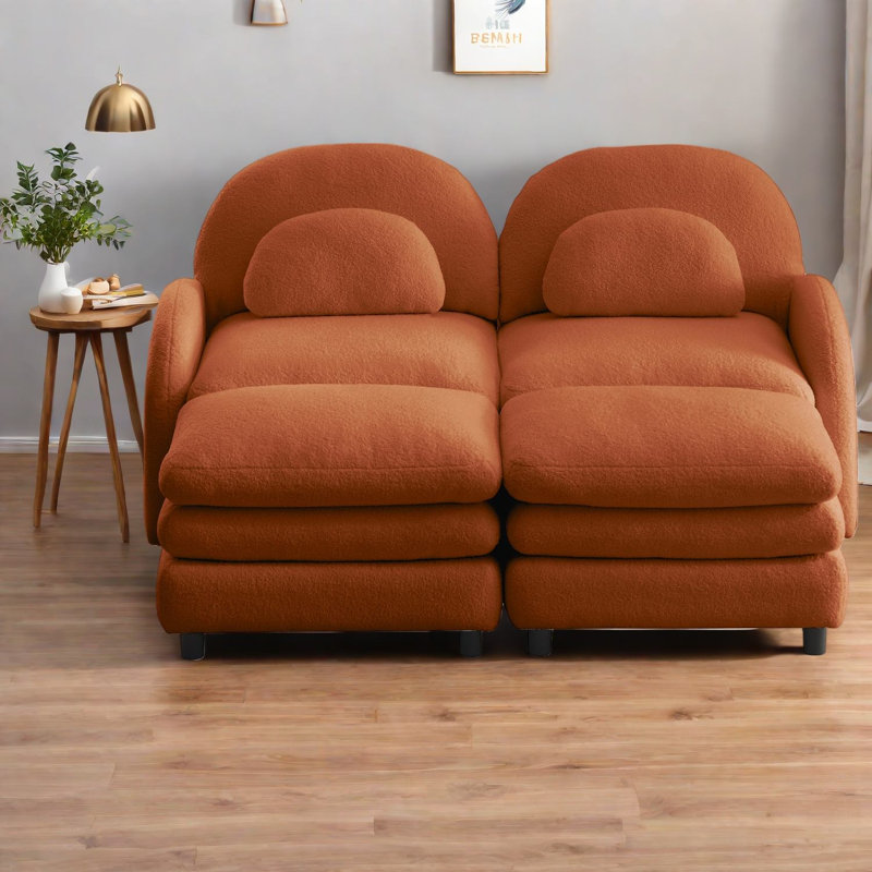Canapé modulaire moderne en tissu Cloud Comfort
