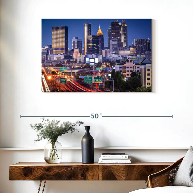 Ravi Atlanta Evening Rush, 24" H x 36" W
