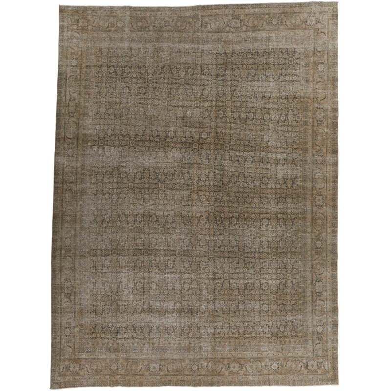 Tapis turc Oushak brun 10 x 13