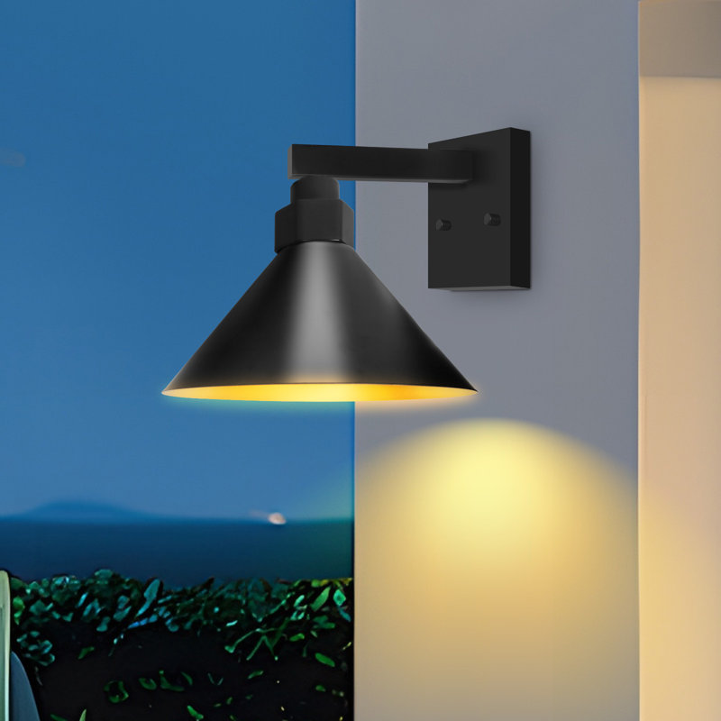 Barn Light ,12IN Matte brown  Flush Mounted Sconce,Dimmable Wall Sconces suitable for your any living space or bathroom area,ETL Listed, 1Pack