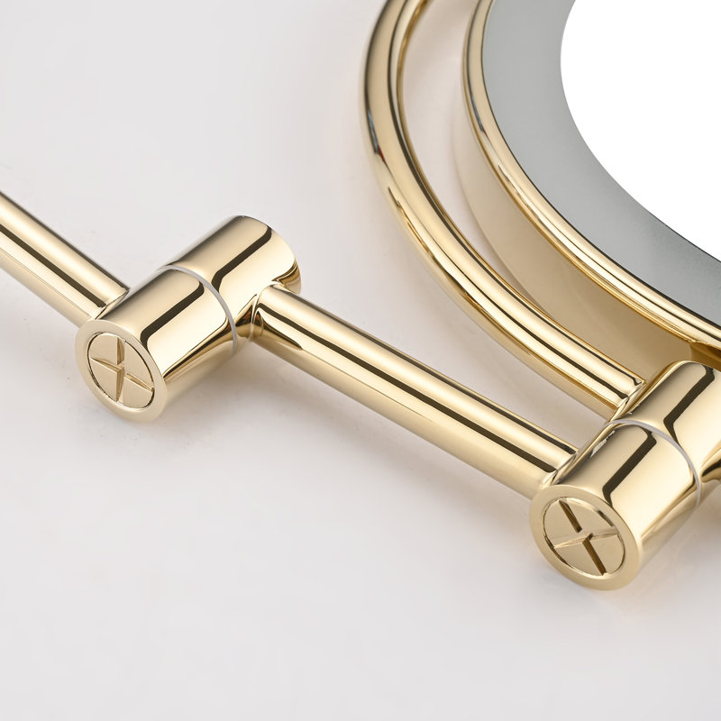 Exaltacin Metal Convex Wall Mirror, Gold
