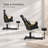 Pedicure Chair With Massage Foot Bath, 360 Degree Swivel Foot Spa Chair- Black/Gold-132703659