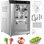 Sorbetière commerciale à service dur - 2000 W, rendement de 4,8 à 6,3 gallons par heure - Machine à glace de comptoir à saveur simple avec écran ACL, pré-refroidissement, nettoyage automatique - parfaite pour les restaurants, les desserts