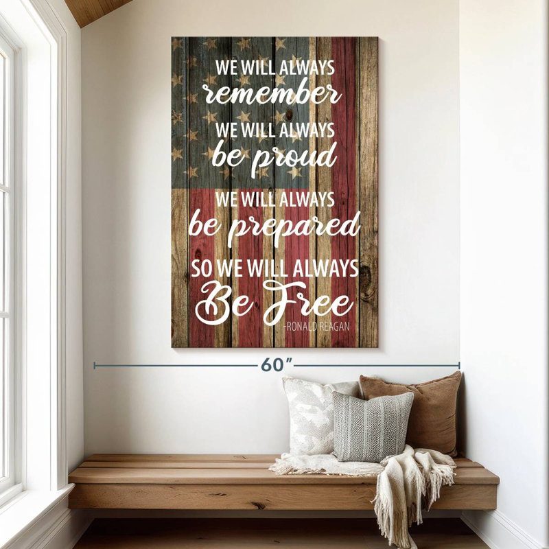 Lelend Be Free Patriotic, 51" H x 34" W