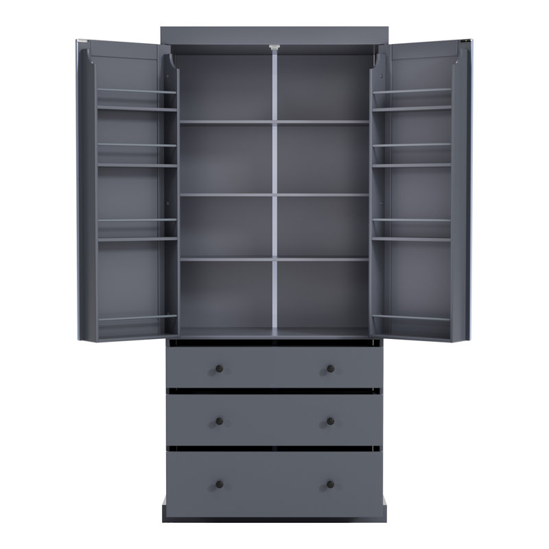 Garde-manger campagnard 77 pouces Topmax, Gris