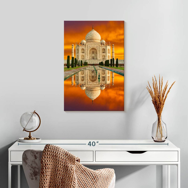 Aime Taj Mahal At Sundown, 24" H x 16" W