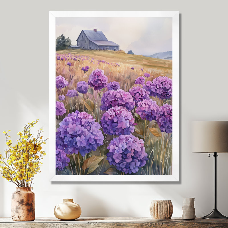 Iolando - Art mural floral, H 32 po x l 24 po, Reproduction encadrée d'une seule photo, Blanc