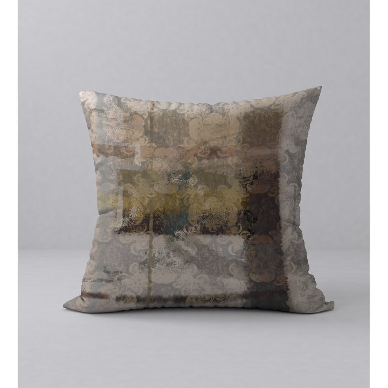 Abstract Reversible Throw Pillow, 24" x 24"